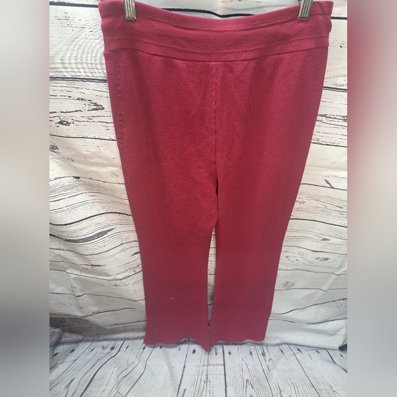 Calvin Klein Performance Women's High Rise Drawstring Flare Pants-L - Picture 4 of 7